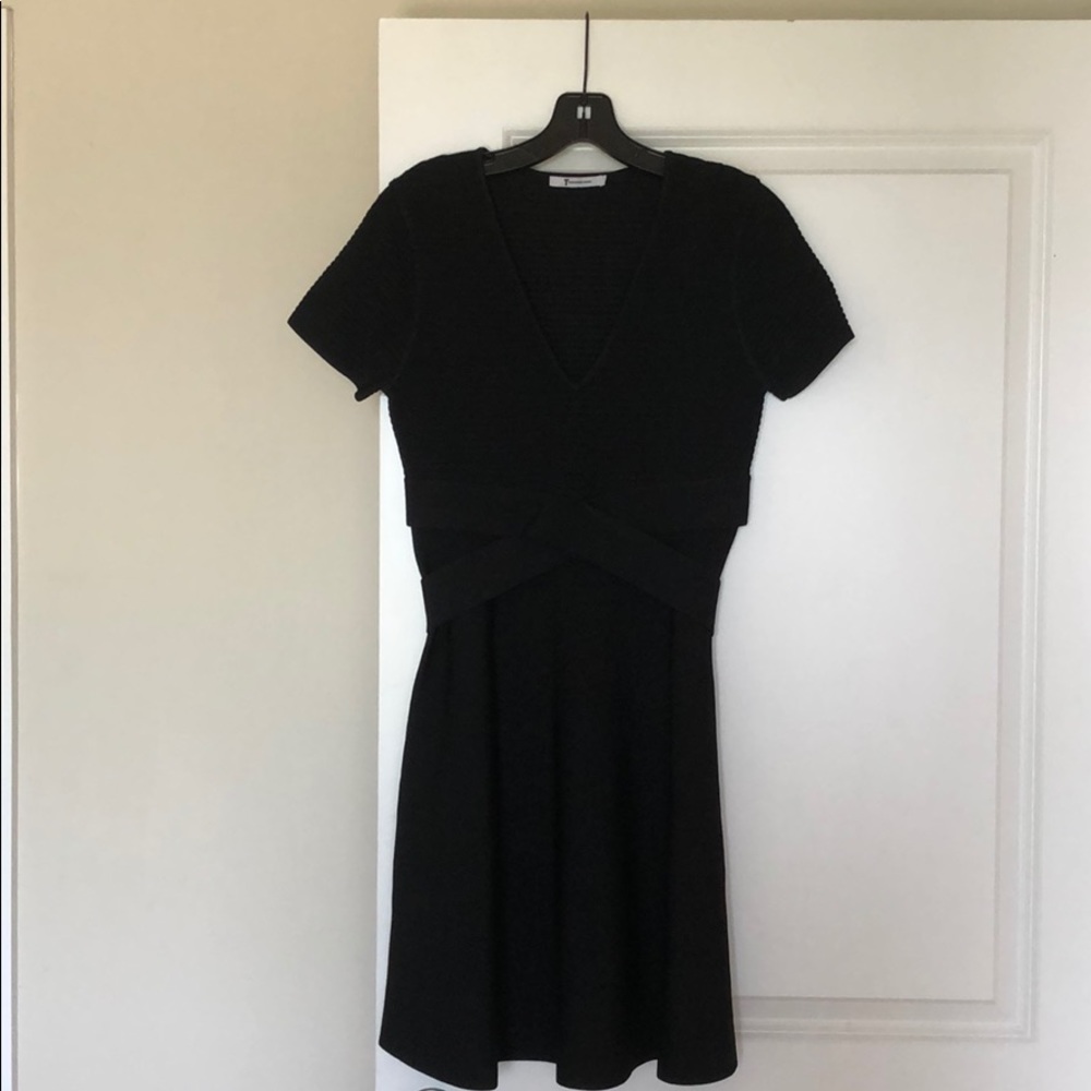 Black Alexander Wang fit and flare dress